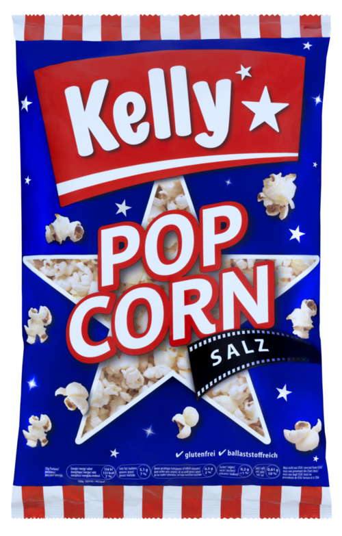 Verpackung von Kelly Popcorn Salz