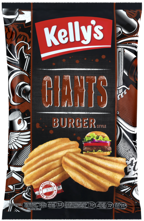 Verpackung von Kelly's Giants Burger Style