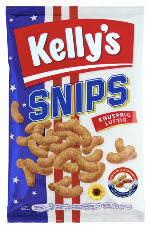 Verpackung von Kelly’s SNIPS