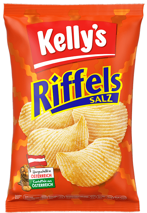 Verpackung von Kelly’s Riffels Salz