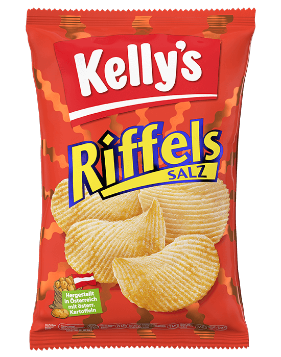 Verpackung von Kelly’s Riffels Salz