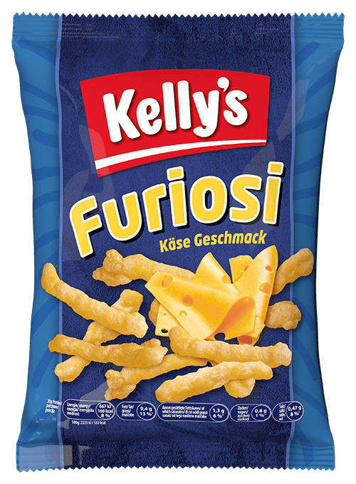 Verpackung von Kelly’s Furiosi Cheese Style!