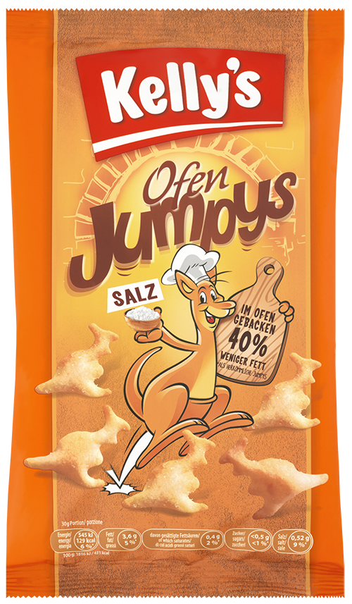 Verpackung von Kelly‘s Ofen Jumpys Salted