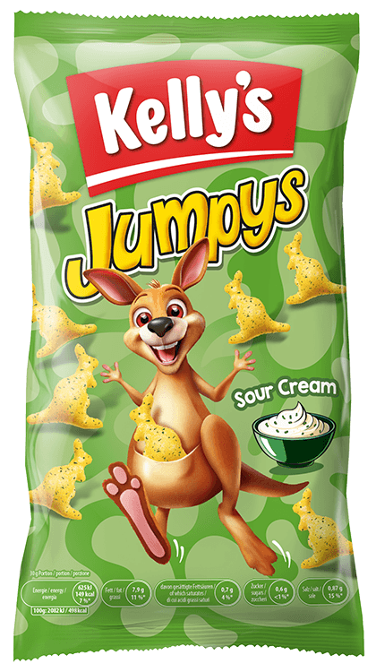 Verpackung von Kelly's Jumpys Sour Cream