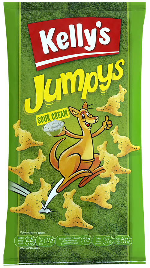 Verpackung von Kelly's Jumpys Sour Cream