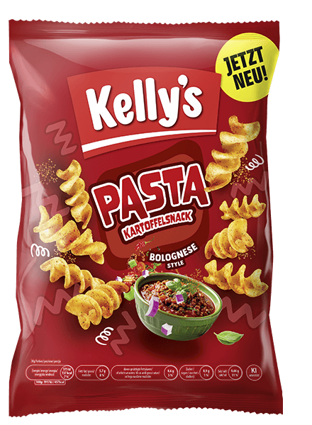 Verpackung von Kelly’s Pasta Bolognese