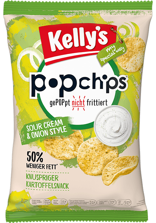Verpackung von Kelly’s Popchips Sour Cream