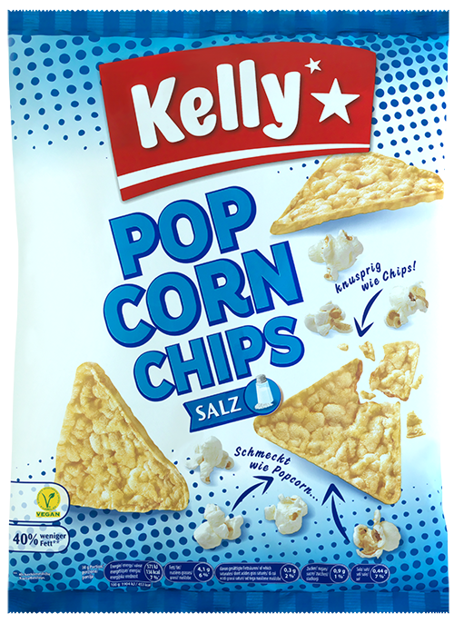 Verpackung von Kelly Popcornchips Salted