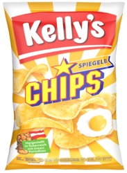 Verpackung von Kelly’s Chips Spiegelei