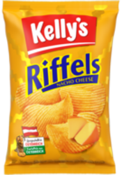 Verpackung von Kelly’s Riffels Nacho Cheese
