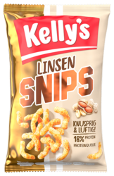 Verpackung von Kelly’s Lentilsnips