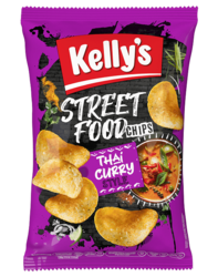 Verpackung von Street Food Chips Thai Curry