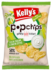 Verpackung von Kelly’s Popchips Sourcream