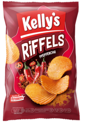 Verpackung von Kelly’s Riffels Pfefferoni