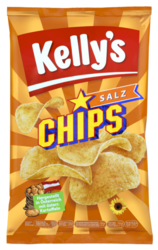 Verpackung von Kelly's CHIPS salted