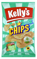Verpackung von Kelly’s CHIPS SOUR CREAM