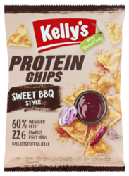 Verpackung von Kelly's Proteinchips Sweet BBQ Style