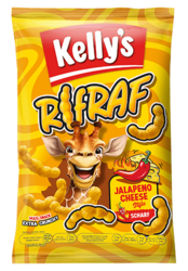 Verpackung von Kelly’s RIFRAF Jalapeño Cheese Style