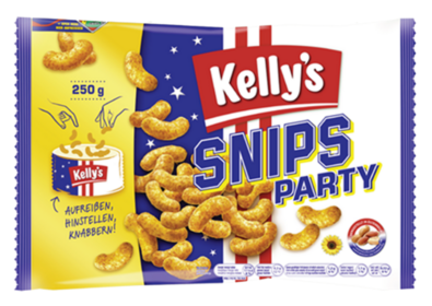 Verpackung von Kelly's SNIPS-PARTY