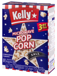 Verpackung von Kelly Microwave Popcorn Salted