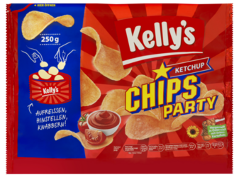 Verpackung von Kelly’s CHIPS PARTY KETCHUP