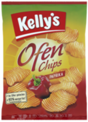 Verpackung von Kelly's Ofenchips Paprika