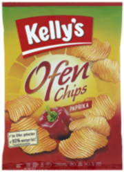 Verpackung von Kelly’s Ofenchips Paprika