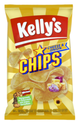 Verpackung von Kelly's CHIPS CHEESE & ONION